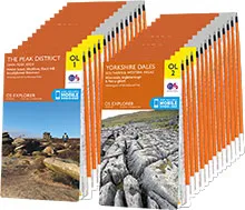 Complete set of 403 OS Explorer maps - Standard version