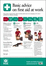 HSE Basic Advice on First Aid at Work Poster