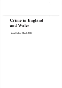 Crime in England and Wales year ending March 2024