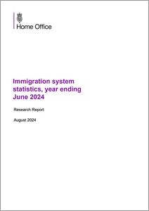 Immigration system statistics year ending June 2024