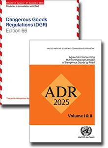 Road and Air Pack - UN ADR 2025 and IATA DGR 66th Edition